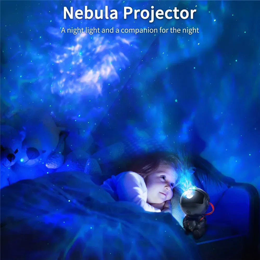 Proyector de estrellas de la galaxia del astronauta