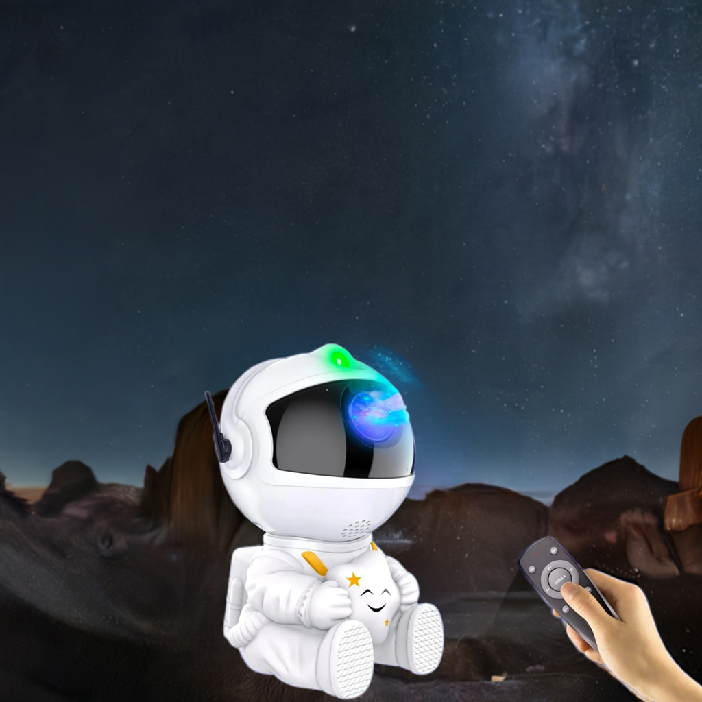 Proyector de estrellas de la galaxia del astronauta
