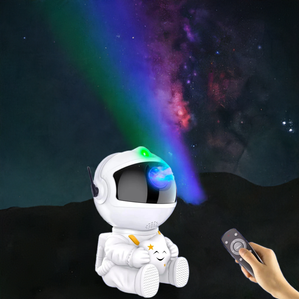 Proyector de estrellas de la galaxia del astronauta