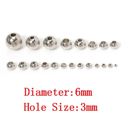 Stainless Steel Spacer Beads (100pcs)