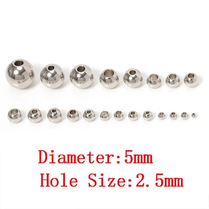 Stainless Steel Spacer Beads (100pcs)