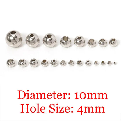 Stainless Steel Spacer Beads (100pcs)