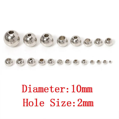 Stainless Steel Spacer Beads (100pcs)