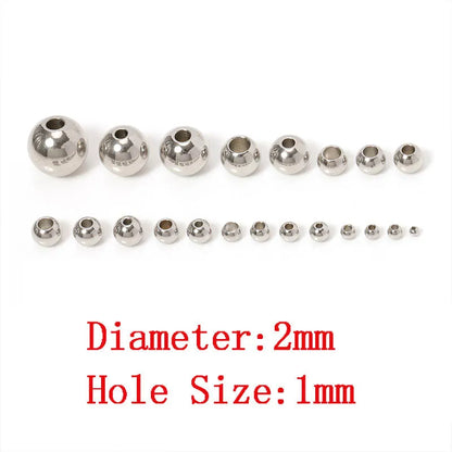 Stainless Steel Spacer Beads (100pcs)