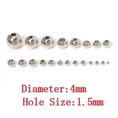 Stainless Steel Spacer Beads (100pcs)