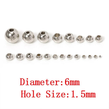 Stainless Steel Spacer Beads (100pcs)