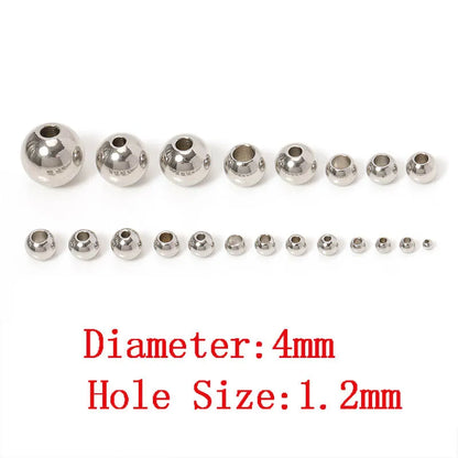 Stainless Steel Spacer Beads (100pcs)