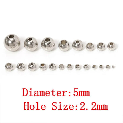 Stainless Steel Spacer Beads (100pcs)