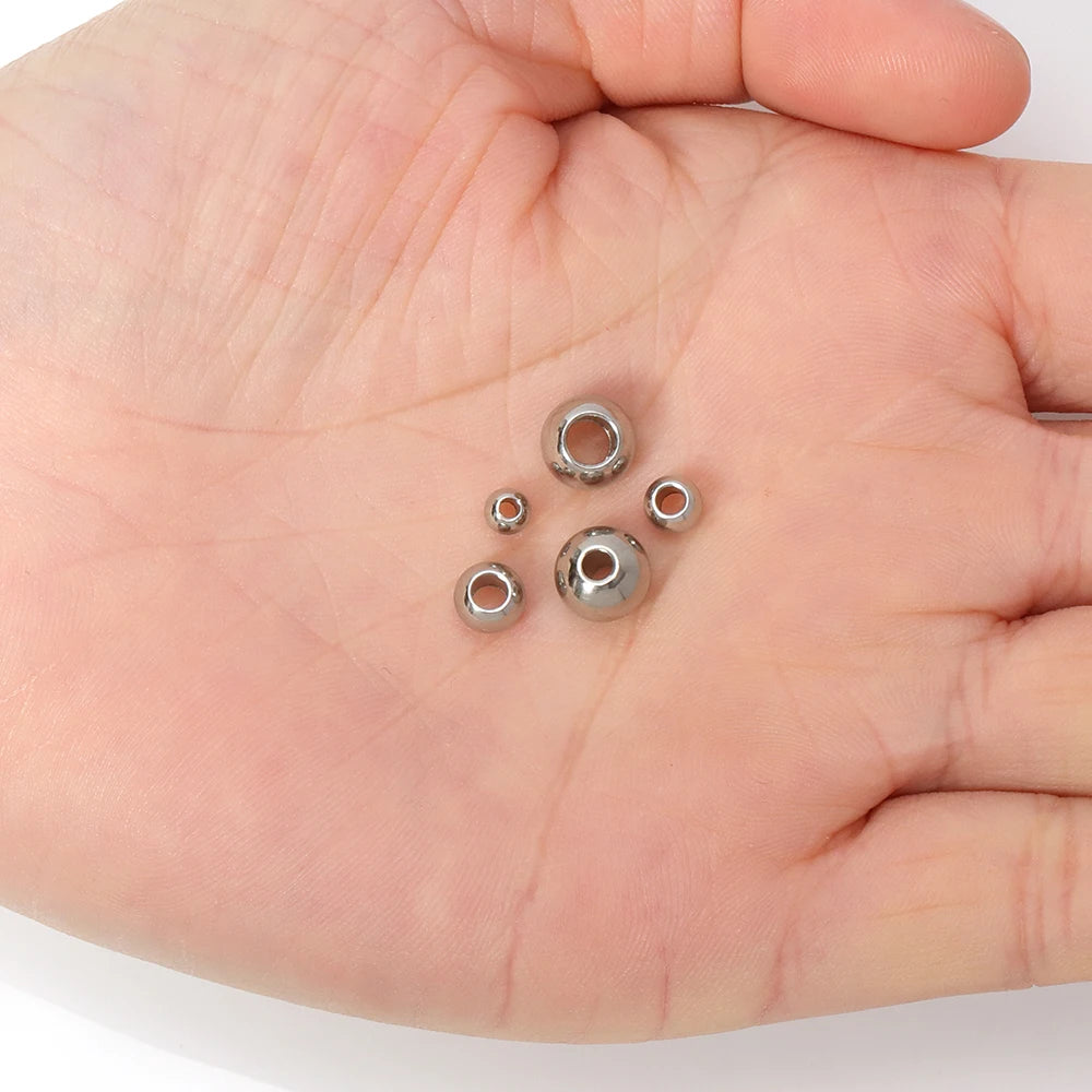 Stainless Steel Spacer Beads (100pcs)