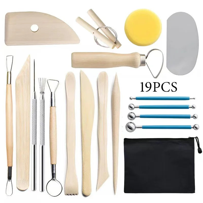 Complete Pottery Sculpting Kit