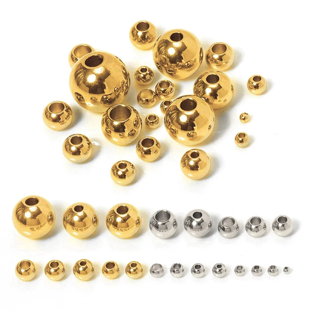 Stainless Steel Spacer Beads (100pcs)